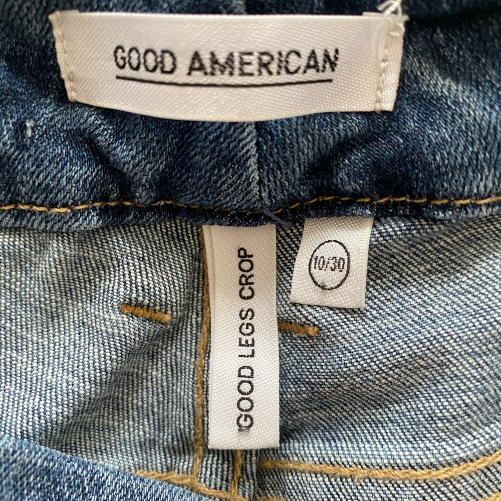 Good American Good Legs Crop Jeans NWT